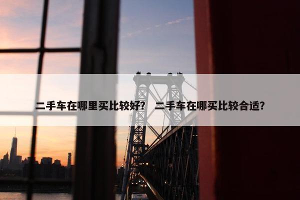 二手车在哪里买比较好？ 二手车在哪买比较合适？