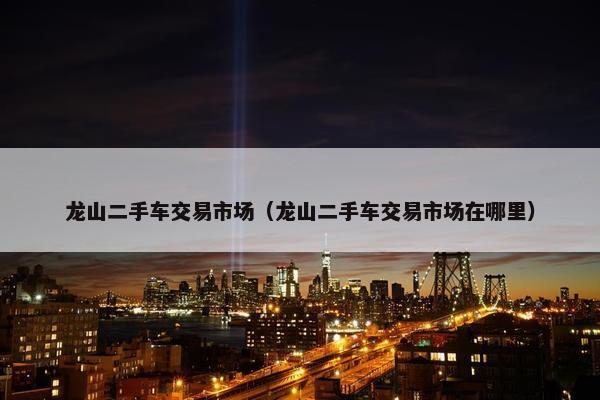 龙山二手车交易市场（龙山二手车交易市场在哪里）