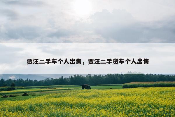 贾汪二手车个人出售，贾汪二手货车个人出售