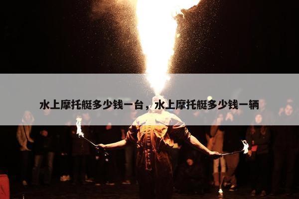 水上摩托艇多少钱一台，水上摩托艇多少钱一辆