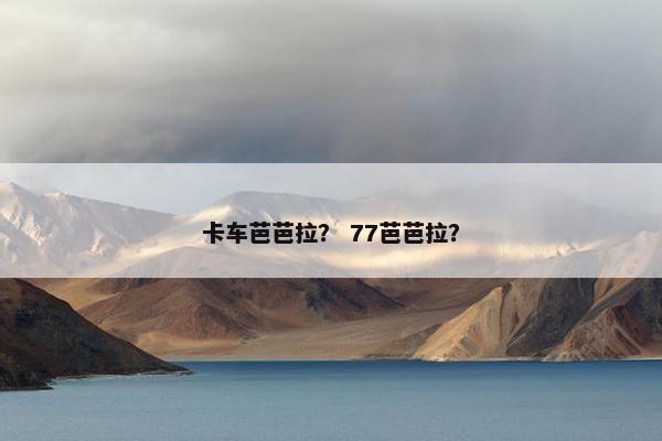 卡车芭芭拉？ 77芭芭拉？