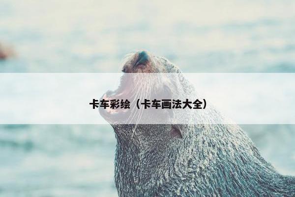 卡车彩绘（卡车画法大全）