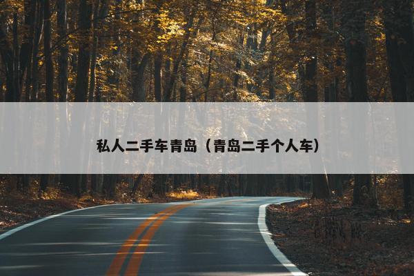 私人二手车青岛（青岛二手个人车）