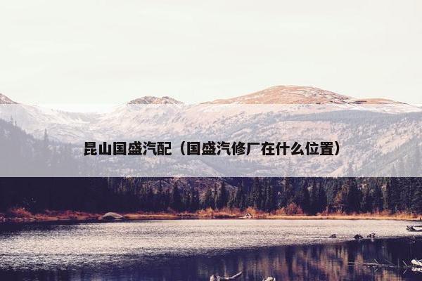 昆山国盛汽配（国盛汽修厂在什么位置）
