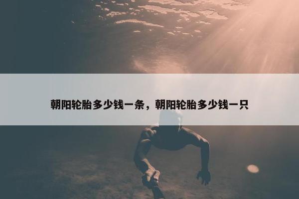 朝阳轮胎多少钱一条，朝阳轮胎多少钱一只