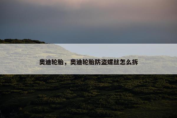奥迪轮胎，奥迪轮胎防盗螺丝怎么拆