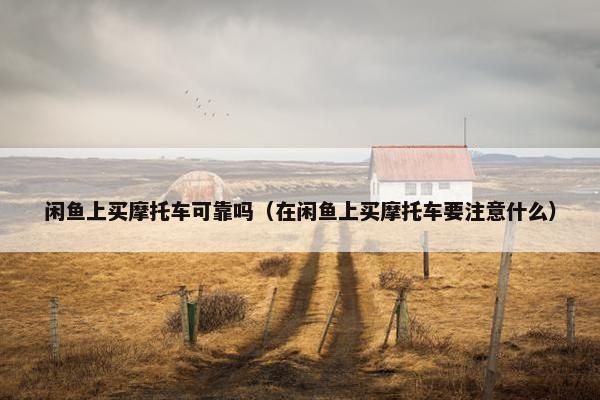 闲鱼上买摩托车可靠吗（在闲鱼上买摩托车要注意什么）