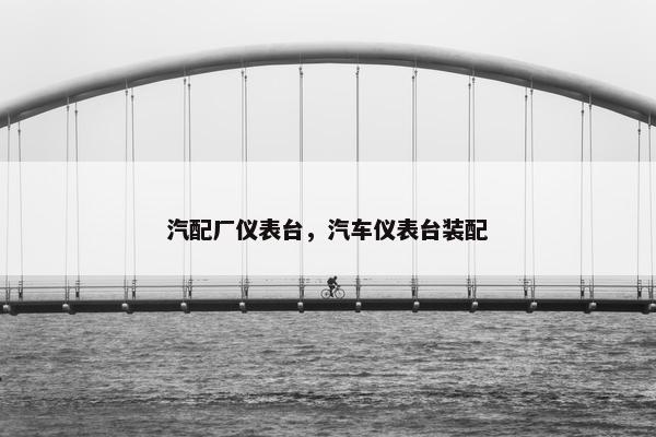 汽配厂仪表台，汽车仪表台装配