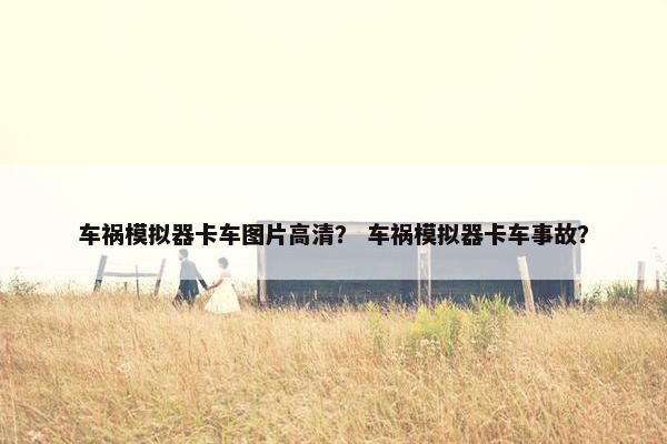 车祸模拟器卡车图片高清？ 车祸模拟器卡车事故？