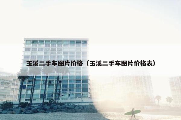 玉溪二手车图片价格（玉溪二手车图片价格表）