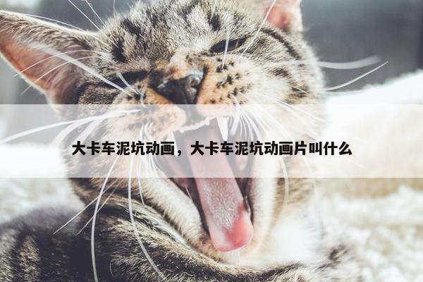 大卡车泥坑动画，大卡车泥坑动画片叫什么