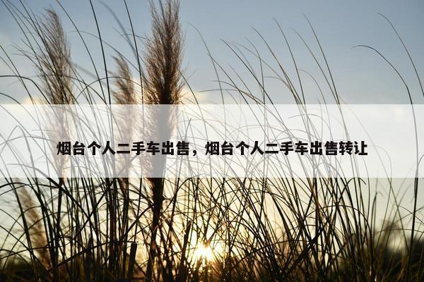 烟台个人二手车出售，烟台个人二手车出售转让