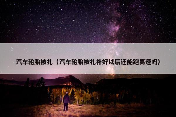 汽车轮胎被扎（汽车轮胎被扎补好以后还能跑高速吗）