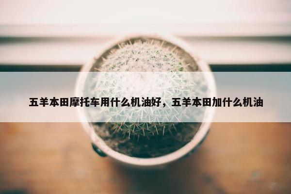 五羊本田摩托车用什么机油好，五羊本田加什么机油