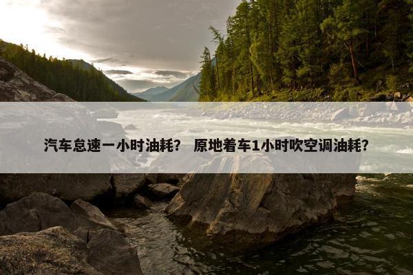 汽车怠速一小时油耗？ 原地着车1小时吹空调油耗？