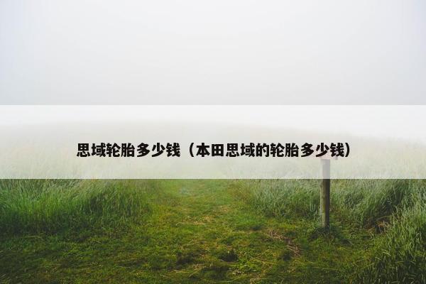 思域轮胎多少钱（本田思域的轮胎多少钱）