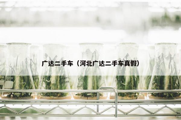 广达二手车（河北广达二手车真假）