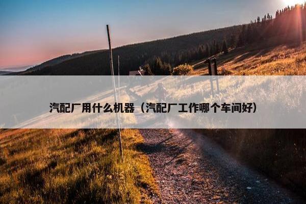 汽配厂用什么机器（汽配厂工作哪个车间好）