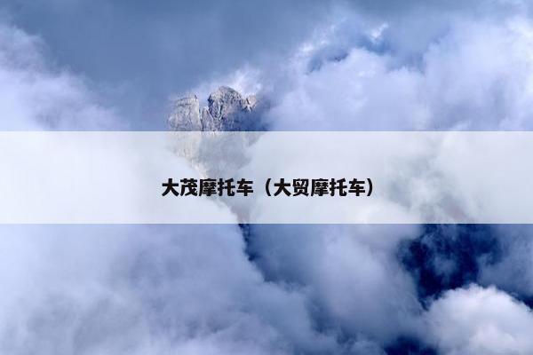 大茂摩托车（大贸摩托车）