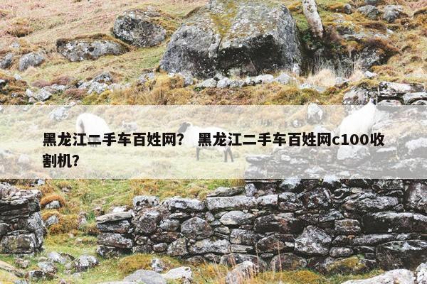 黑龙江二手车百姓网？ 黑龙江二手车百姓网c100收割机？