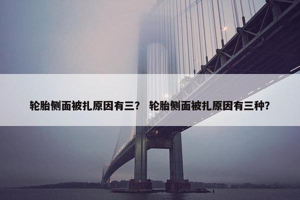 轮胎侧面被扎原因有三？ 轮胎侧面被扎原因有三种？