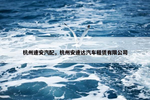 杭州速安汽配，杭州安速达汽车租赁有限公司