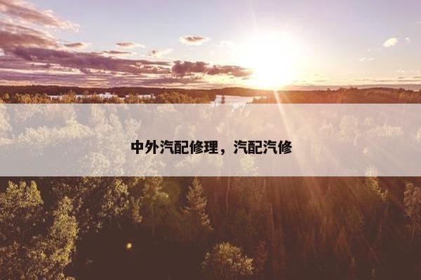 中外汽配修理，汽配汽修
