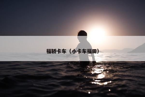 福轿卡车（小卡车福田）