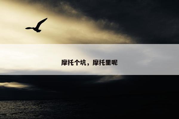 摩托个坑，摩托里呢