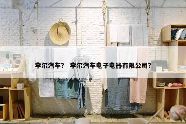 李尔汽车？ 李尔汽车电子电器有限公司？