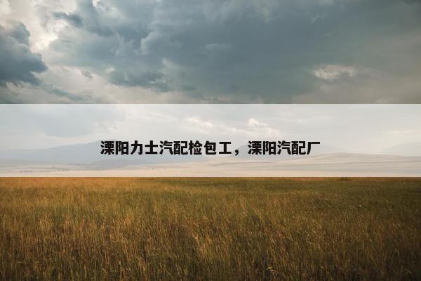 溧阳力士汽配检包工，溧阳汽配厂