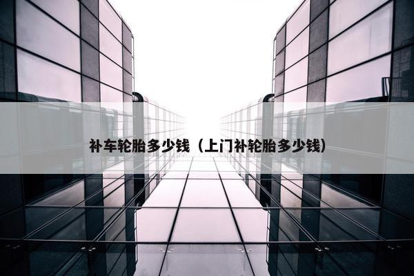 补车轮胎多少钱（上门补轮胎多少钱）
