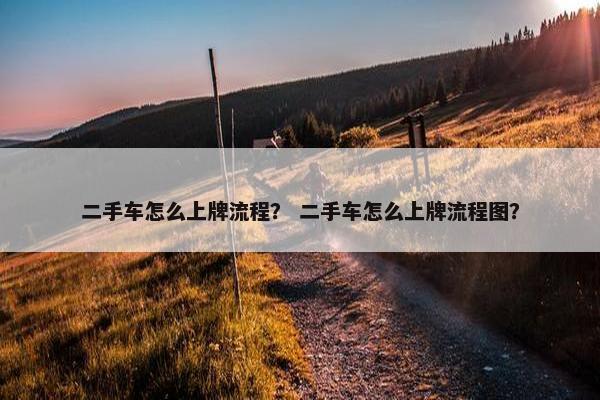 二手车怎么上牌流程？ 二手车怎么上牌流程图？