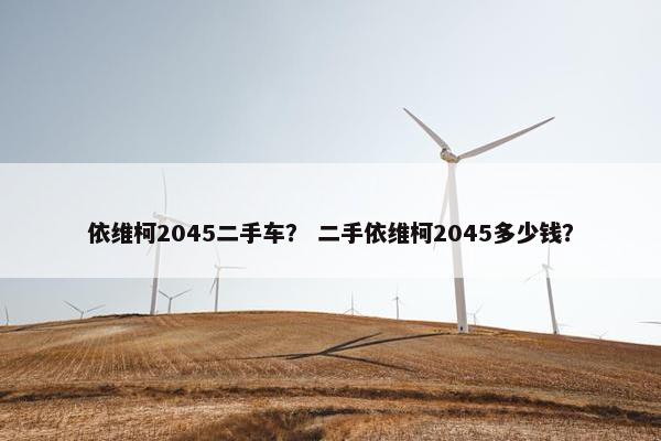 依维柯2045二手车？ 二手依维柯2045多少钱？