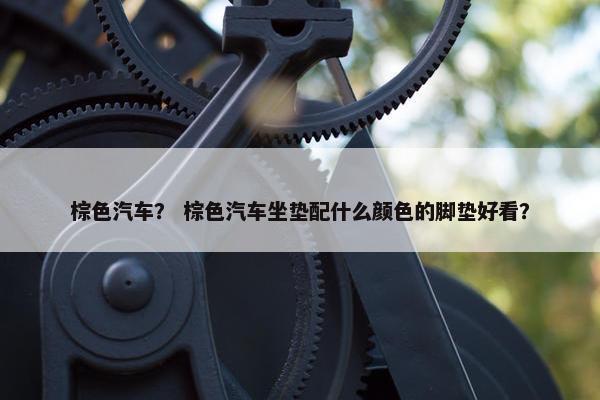 棕色汽车？ 棕色汽车坐垫配什么颜色的脚垫好看？