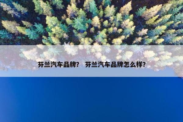 芬兰汽车品牌？ 芬兰汽车品牌怎么样？