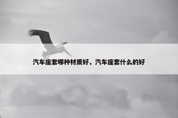 汽车座套哪种材质好，汽车座套什么的好