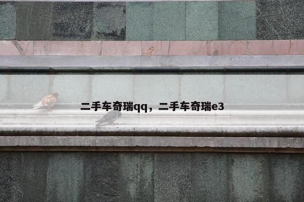 二手车奇瑞qq，二手车奇瑞e3