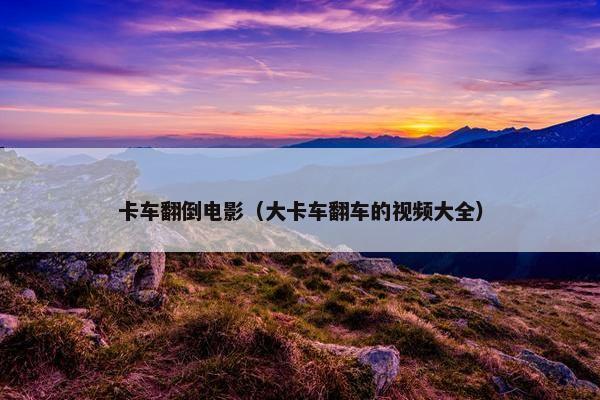 卡车翻倒电影（大卡车翻车的视频大全）