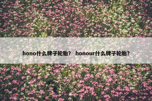 hono什么牌子轮胎？ honour什么牌子轮胎？