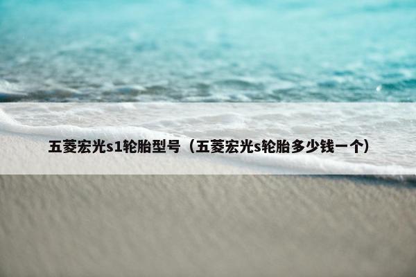 五菱宏光s1轮胎型号（五菱宏光s轮胎多少钱一个）