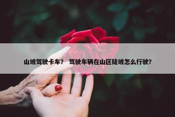 山坡驾驶卡车？ 驾驶车辆在山区陡坡怎么行驶？