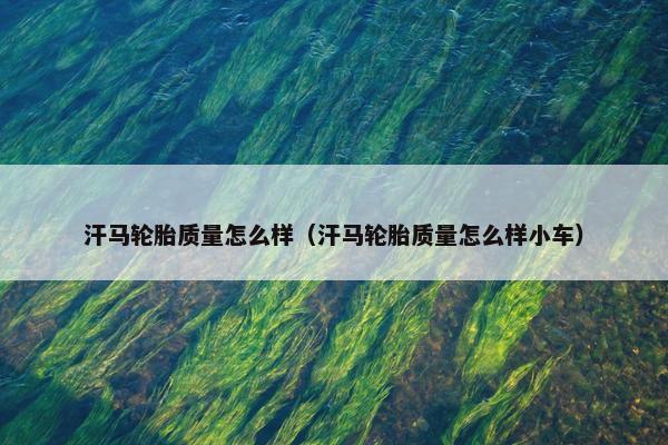 汗马轮胎质量怎么样（汗马轮胎质量怎么样小车）