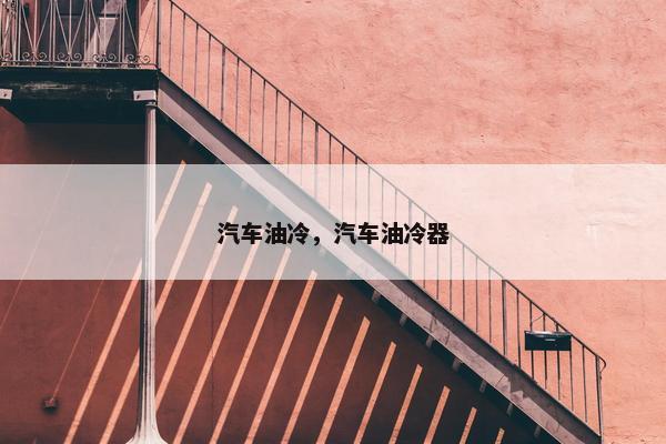 汽车油冷，汽车油冷器