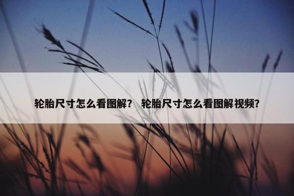 轮胎尺寸怎么看图解？ 轮胎尺寸怎么看图解视频？