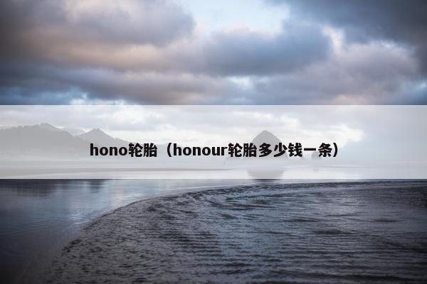 hono轮胎（honour轮胎多少钱一条）
