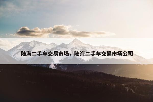 陆海二手车交易市场，陆海二手车交易市场公司