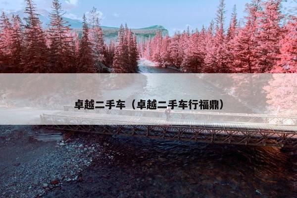 卓越二手车（卓越二手车行福鼎）