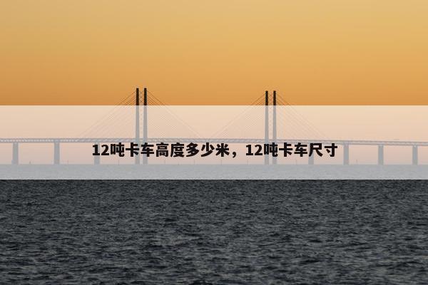 12吨卡车高度多少米，12吨卡车尺寸
