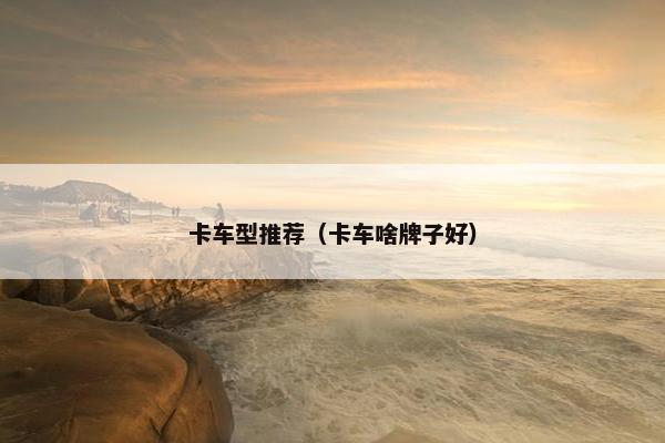 卡车型推荐（卡车啥牌子好）